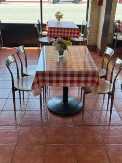 Chairs and tables