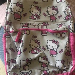 Hello Kitty Grey Backpack New