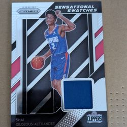 SGA Rookie Card/Game Worn Jersey