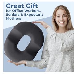 5 STARS UNITED Donut Pillow Hemorrhoid Tailbone Cushion – Large Cushion for Pain Relief – Coccyx, Prostate, Sciatica, Pelvic Floor, Pressure Sores, Pr