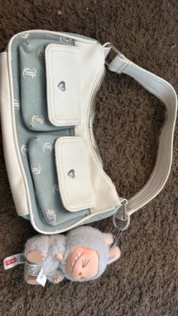 Jean and White Juicy Purse
