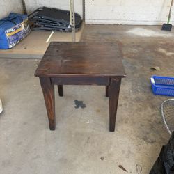 Solid Wood Side Table 