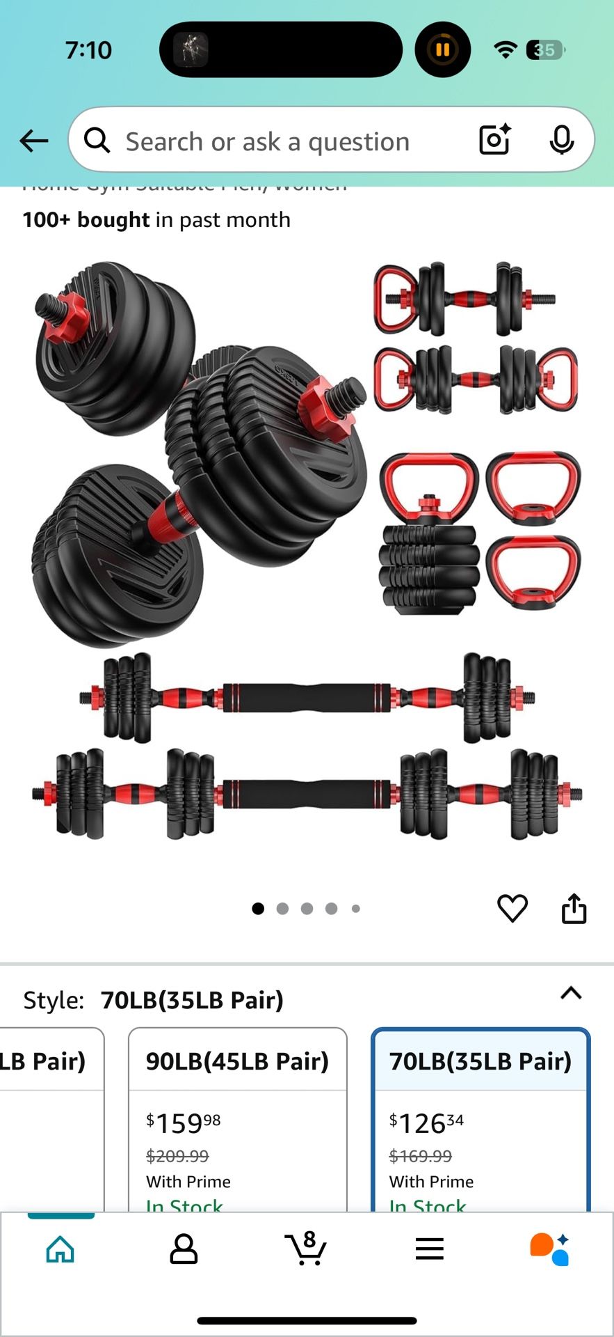 Adjustable Dumbbells
