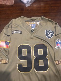 Las Vegas Raiders Max Crosby salute to service stitched