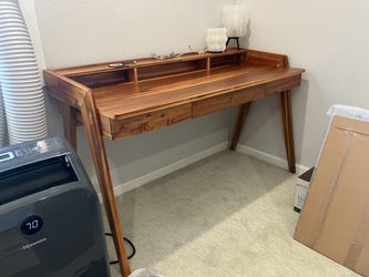 CB2 Drommen Desk - Acacia Wood