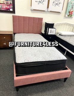 New twin bed frame with mattress