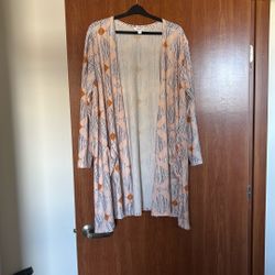 LaLuRoe Long Sleeve House Robe 2XL