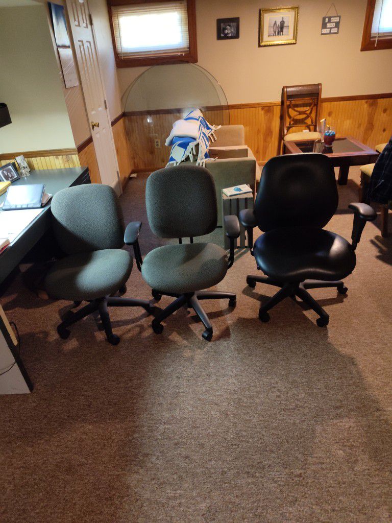 3 Like New Office Chairs