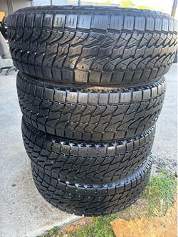 LT245/70R17 All-Terrain A/T with mounted and balanced
