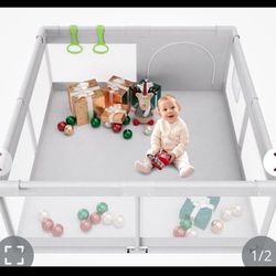 Fodoss Baby Playpen, Playpen For Babies & Toddlers, 47x47 Small Baby Play Pen,Toddler Playpen For Apartment,Play Yard For Baby,Baby Activity Play Fenc