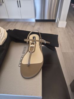 Giorgio Armani Flat Thong Sandals