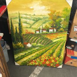 Cuadro Pintado A Mano Al Óleo