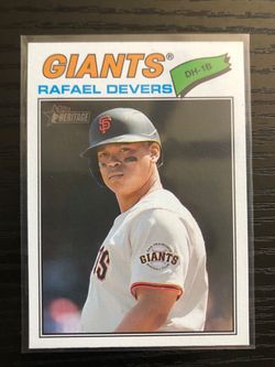 Rafael Devers 2026 Topps Heritage Base Card #62