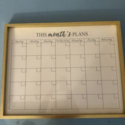 Wall Calendar (Dry erase) 