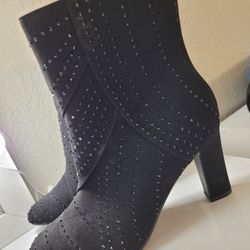 Sparkly Rhinestone High Heel Boots