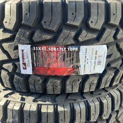 35x12.50R17LT Venom Trail Hunter R/T 10ply Tires