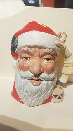 Royal doulton santa mug with doll handle