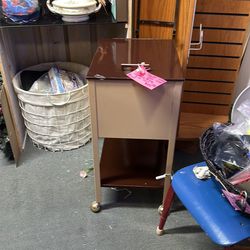$99.98 vintage Oxford rolling cart