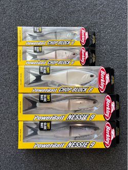 Berkley Chop Block & Nessie Soft Glidebait Lot