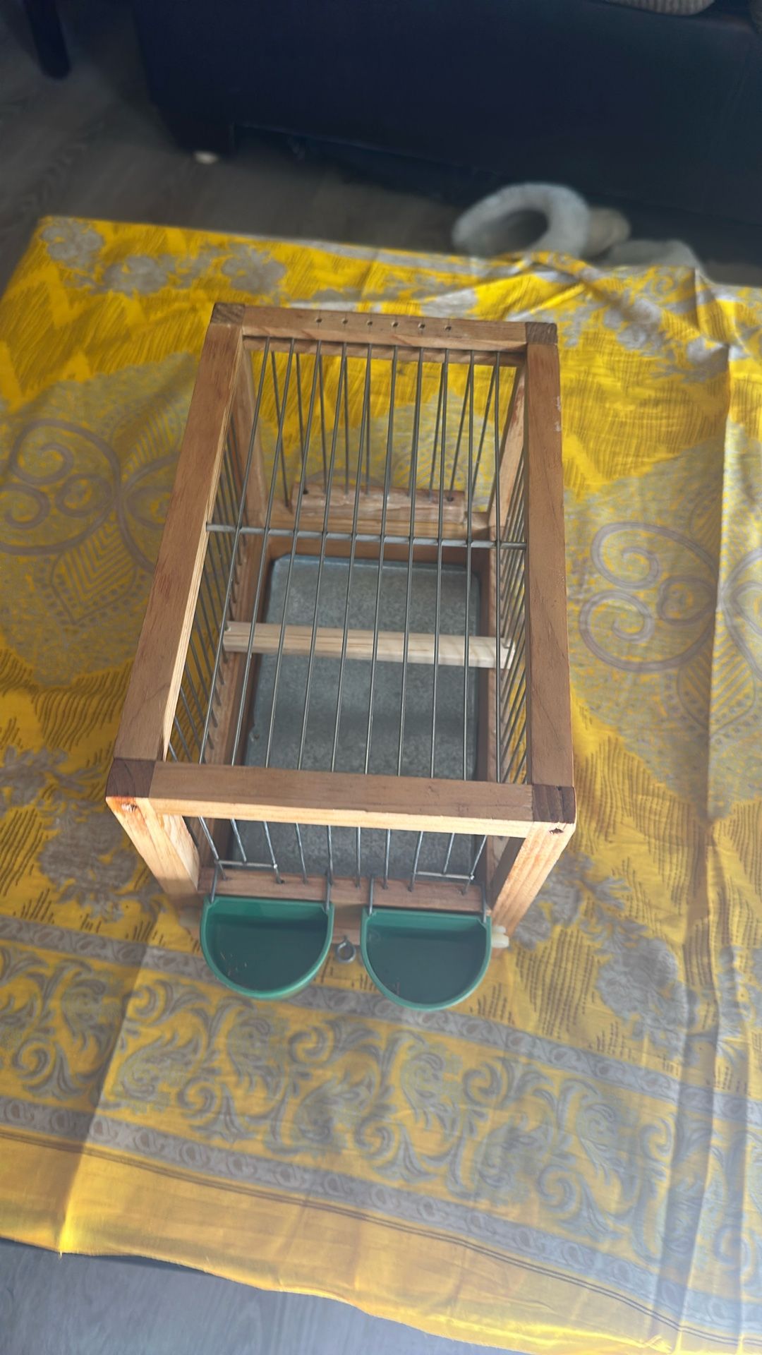 Birds Cage Like New Dimensions Height 9” Wide 7”