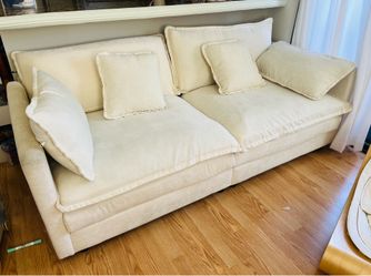 Cream sofa (washable)
