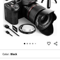 NBD 5K&64MP Digital Cameras for Photography,16X Optical Zoom Camera with 32GB Card, Vlogging Camera for YouTube with 180°Flipable Screen,