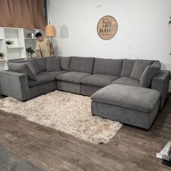 New Dark Gray Thomasville Sectional Couch! Delivery Available!
