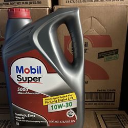 Aceite Mobil Super 10w-30 Synthetic Blend Galon