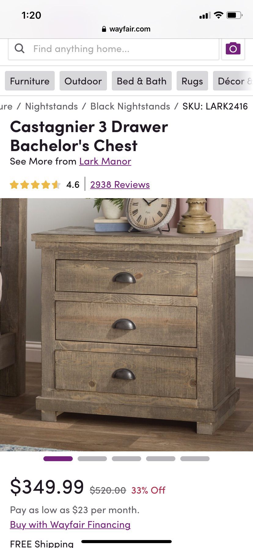 3 drawer dresser/nightstand