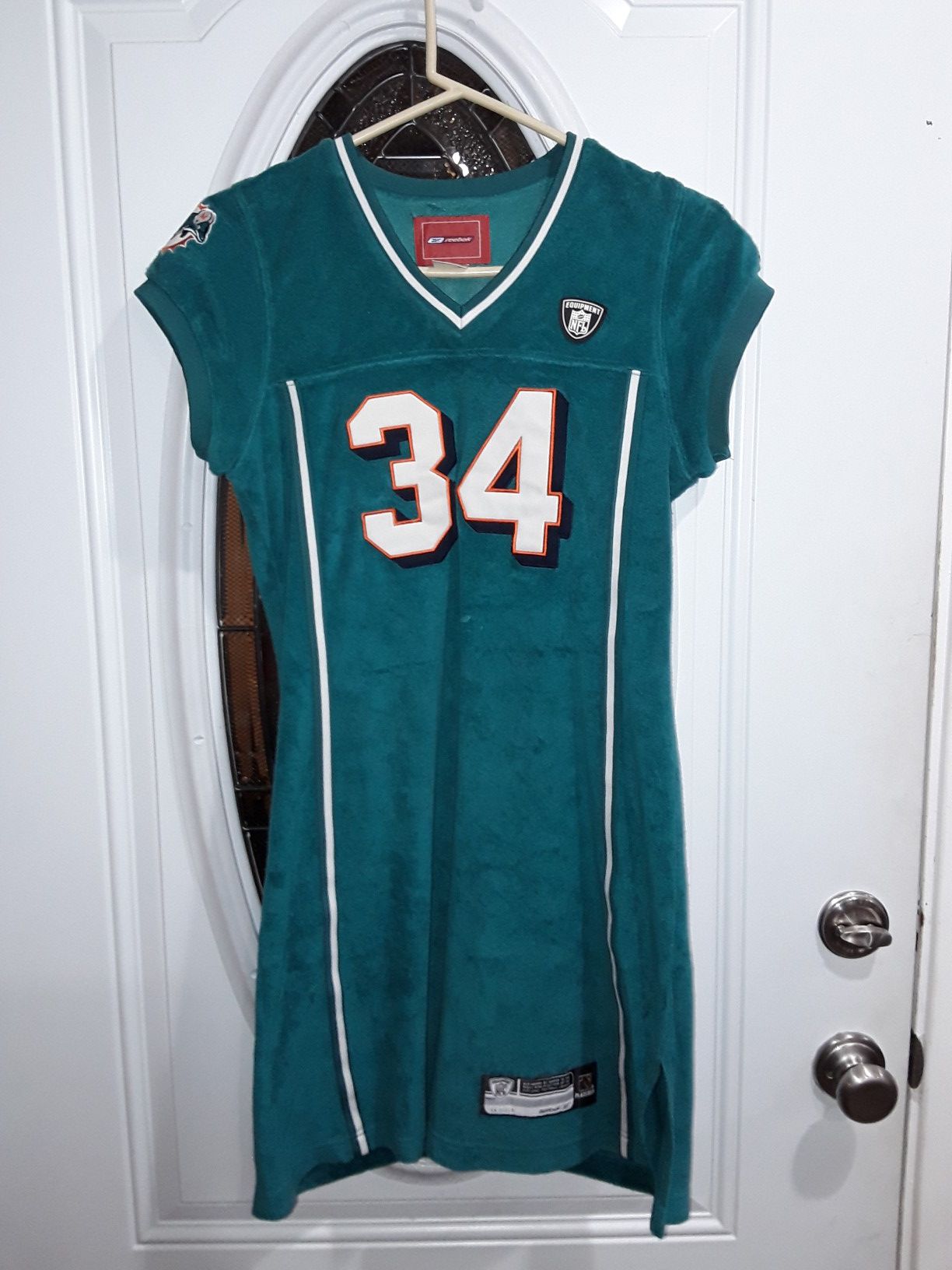 Womens Miami dolphins number 34 dress size large