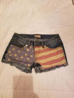 YMI American Flag Jean Shorts