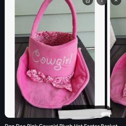 Pink Cowgirl Easter Basket