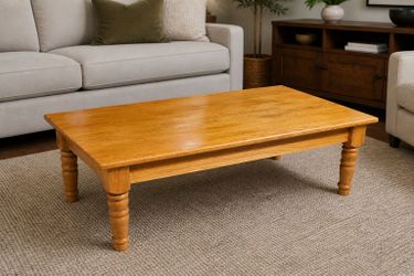 Solid wood coffee table. $65