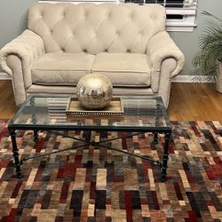 Loveseat And Coffee Table 