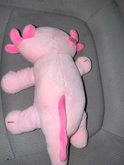 Pink Axolotl plushie
