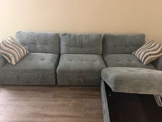 Couch with storage space