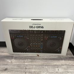 New AlphaTheta DDJ-GRV6 4-Channel DJ Controller w/ Scratch Pads USB Connectivity