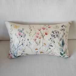 Floral Pillow 12x20 Inch