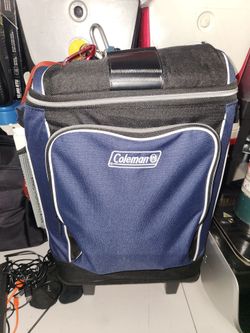 Coleman rolling cooler with handle