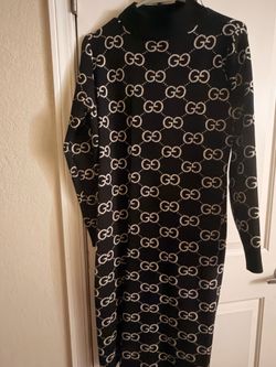 Black GG dress one size