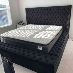 Black Queen-Smart Bed With Storage. Ask For Price. Super Offer 