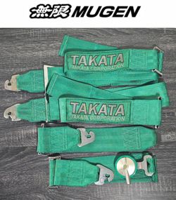 Mugen Takata Rare Seatbelt Harness Integra Crx Ef Ek Eg Honda Access