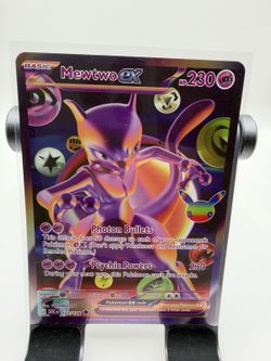 2026 Pokemon 30th Celebration Card 157/128 Mewtwo EX Futuristic Rare FR Holo