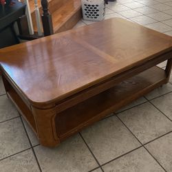 Coffee Table On Wheel  Very Clean
