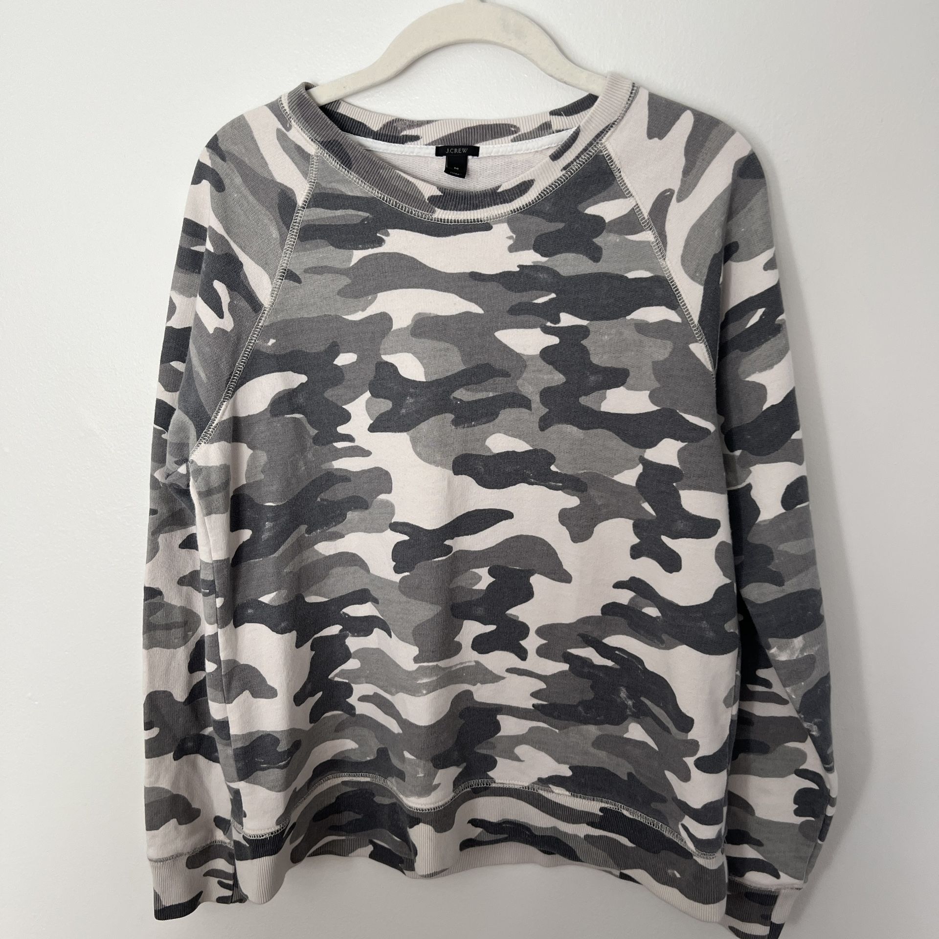 J Crew Camo Sweatshirt 