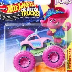 Hot Wheels Monster Trucks New for 2024 1:64 Scale (Trolls Poppy)