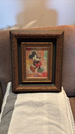 Vintage Frame. Mickey Mouse Picture.  11x13