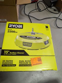 RYOBI 15 in. 3300 PSI Surface Cleaner for Gas Pressure Washer – Open Box
