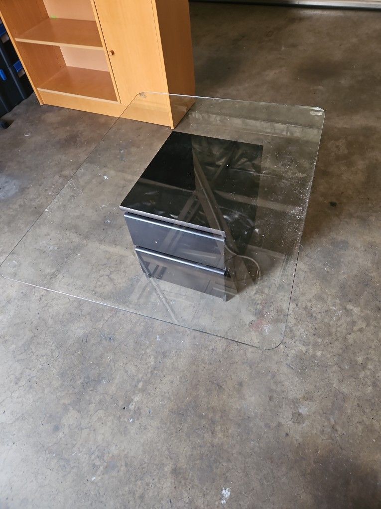 Night Stand and Office Glass Panel