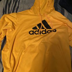 Yellow Adidas Hoodie XL